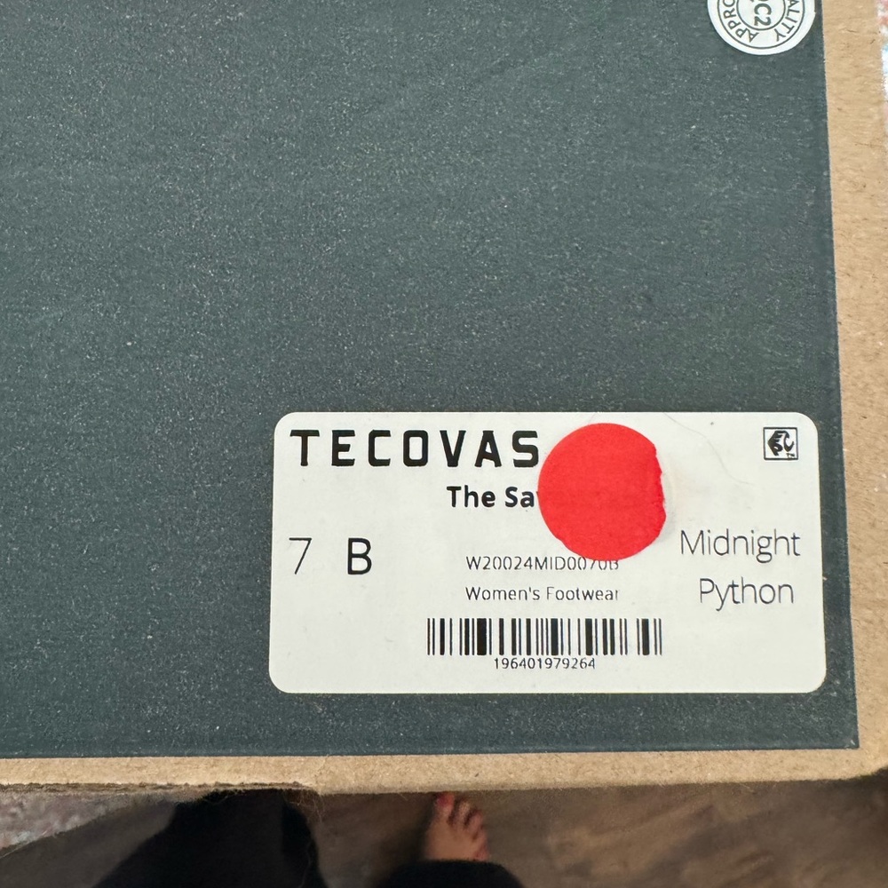 Rare Full Python Black Tecova Boots - image 7